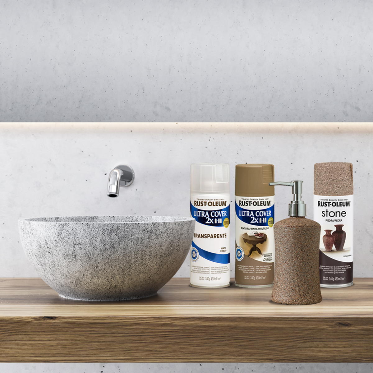 Pintura en Aerosol Efecto Piedra | Rust-Oleum Colombia, image size:1200x1200